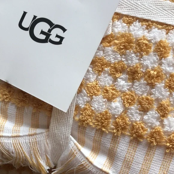 UGG Larissa Hand & Bath Towels Yellow & White